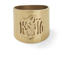 Miss Heidi's Casteel Monogram Cuff Bracelet & Ring Set