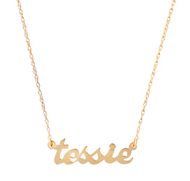 Metal Nameplate Necklace