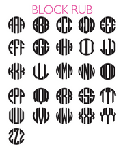 Vineyard Round Monogram Post Earrings
