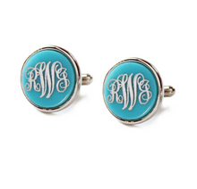 Vineyard Round Monogram Cuff Link