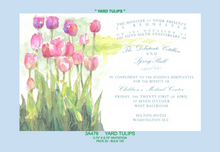 "Yard Tulips" Floral Invitation