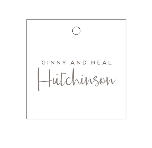 His, Hers & Ours Personalized Gift Tag - T207