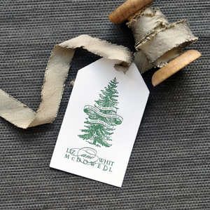 Oh Christmas Tree! Letterpress Personalized Holiday Gift Tag - T59