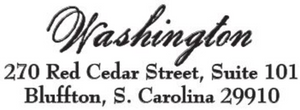 Washington Family Name Rectangle Self-Inking Stamper or Hand Stamp