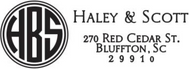Haley Couples Monogram Rectangle Self-Inking Stamper or Hand Stamp