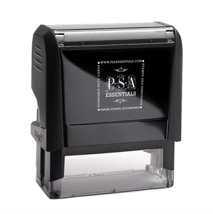 Ethan Couples Design Rectangle Self-Inking Stamper or Hand Stamp