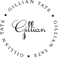 Gillian Family Name Round Self-Inking Stamper or Embosser