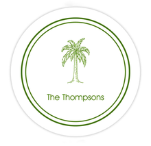 Personalized Palm Tree Beach Coasters