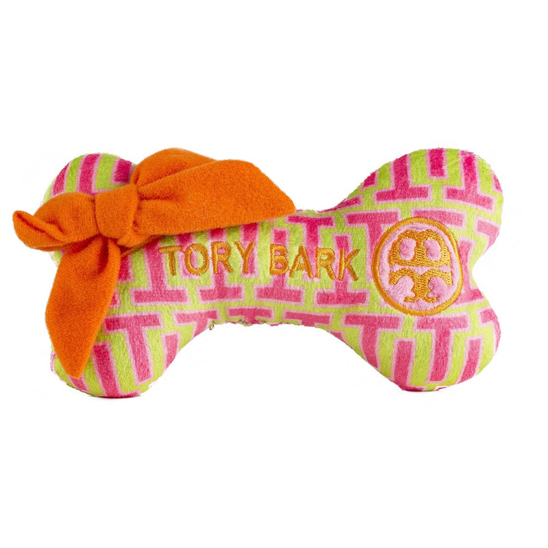 Tory Bark Bone Toy Plush Dog Pet Squeak Toy Frill Seekers Gifts
