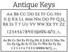 Antique Keys Family Name Round Self-Inking Stamper or Embosser