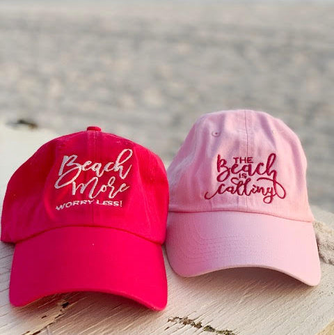 Beach more! Worry less! The Beach is Calling - Comfort Fit Ball Caps