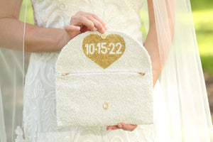 Beaded Monogram Name Wedding Handbag – Frill Seekers Gifts