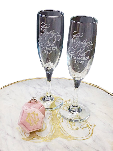 Champagne and Glasses Gift Set