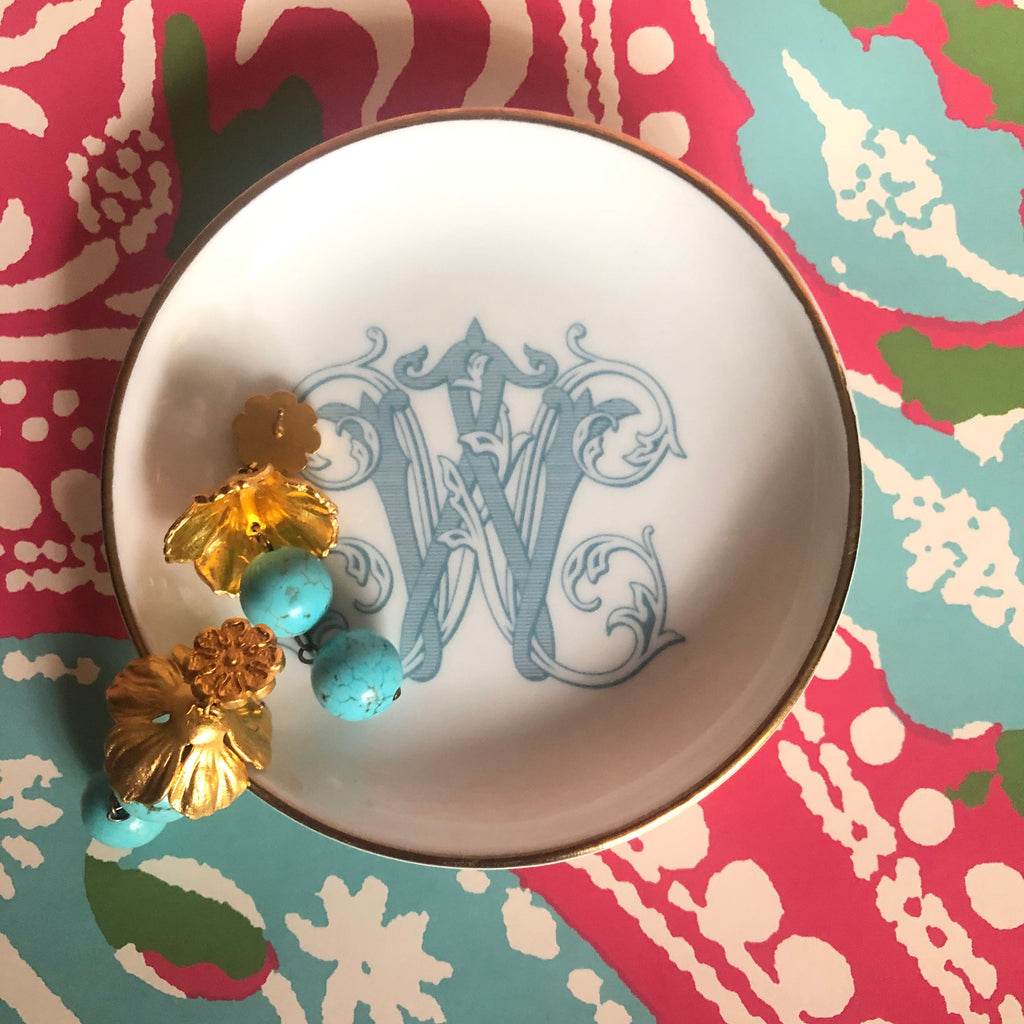 Porcelain Coupe Style Coaster Jewelry Dish