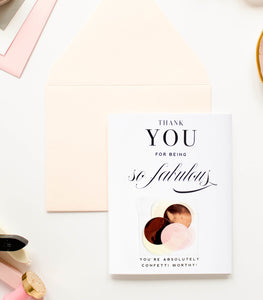 So Fabulous - Thank You (Confetti) Greeting Card