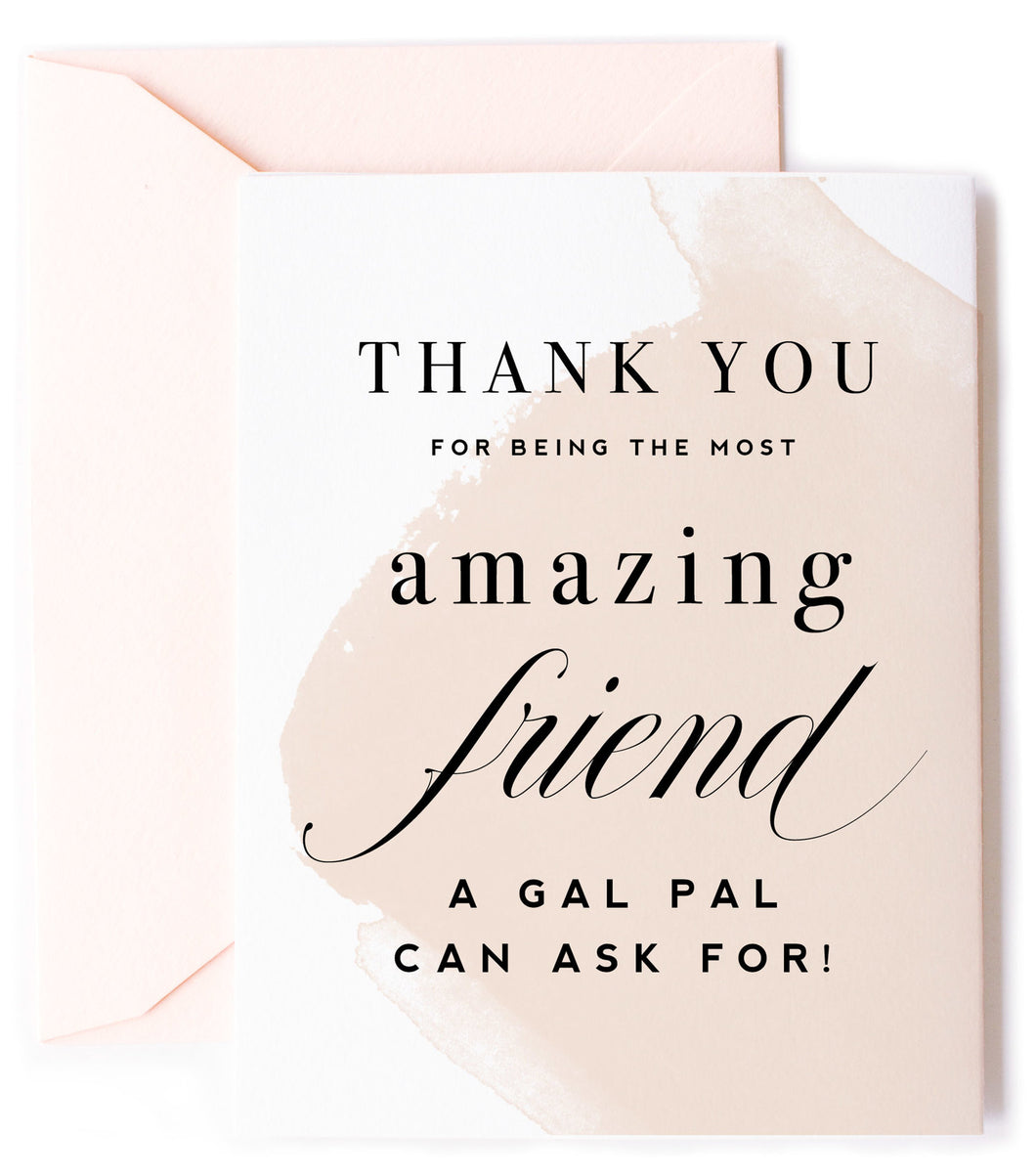 Amazing Friend - Thank You Greeting Card