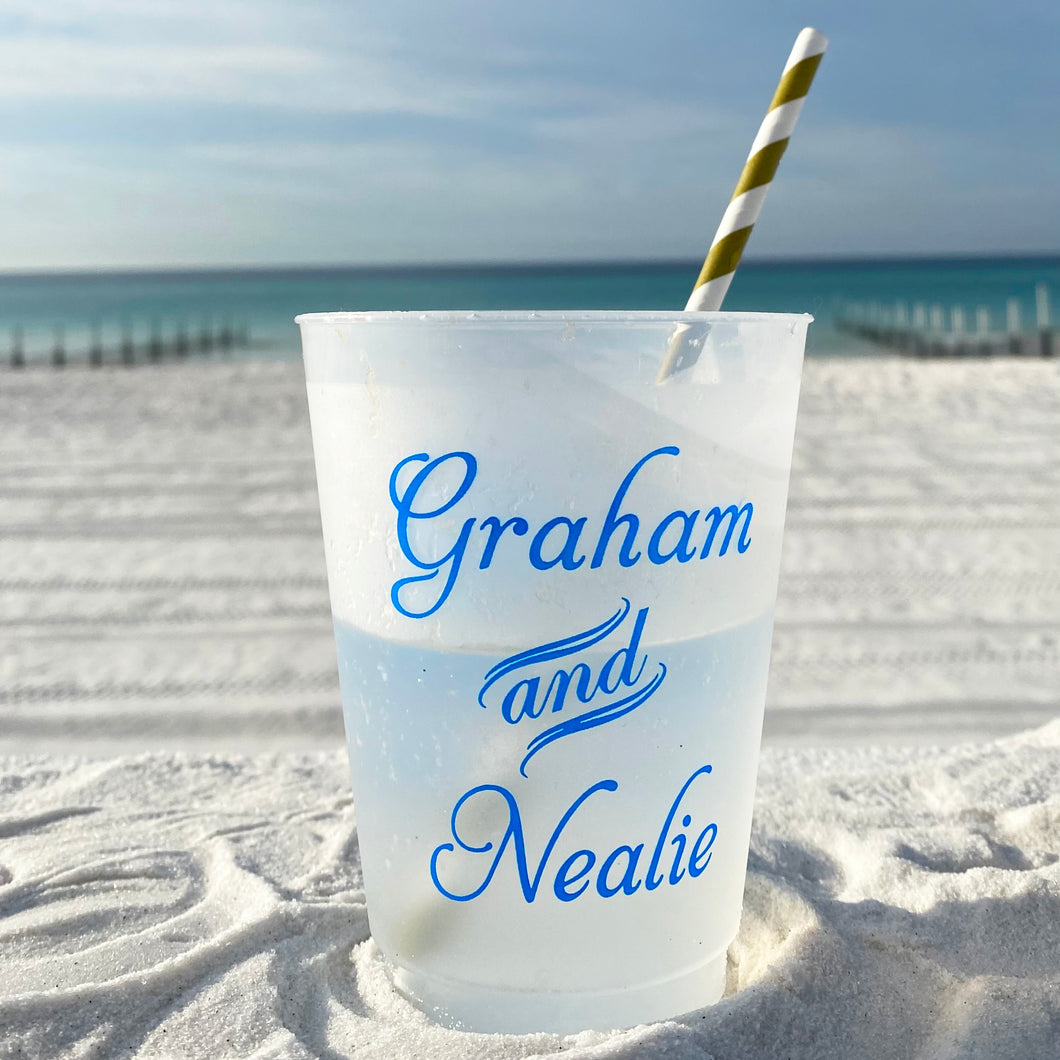 Graham & Nealie, Script Font - 16oz Shatterproof Cups
