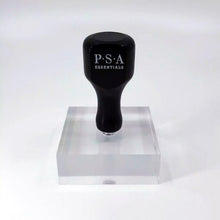 Island Palm Return Address Round Self-Inking Stamper or Hand Stamp