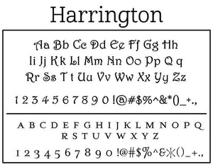Harrington Family Initial Round Self-Inking Stamp or Embosser