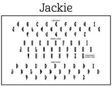 Jackie Couples Monogram Round Self-Inking Stamper or Hand Stamp