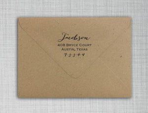 Jacobson Family Name Round Self-Inking Stamper or Embosser