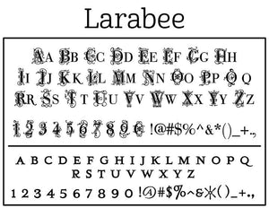 Larabee Monogram Round Self-Inking Stamper or Embosser