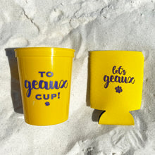 "Let's Geaux" Game Day Koozies