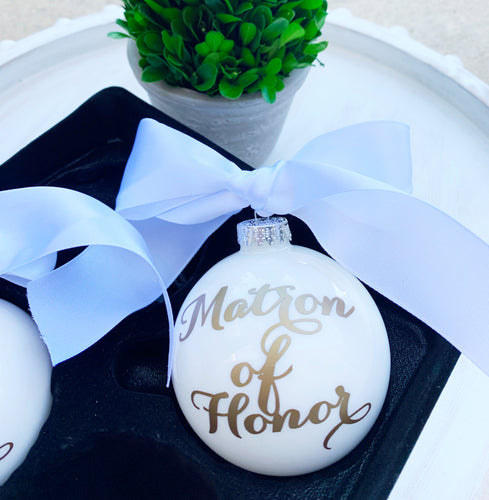 Maid of Honor Ornament