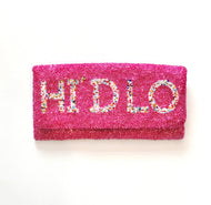 Say My Name Nickname Beaded Handbag with Zipper