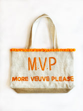 MVP More Veuve Please Champagne Beaded Tote Bag - Orange