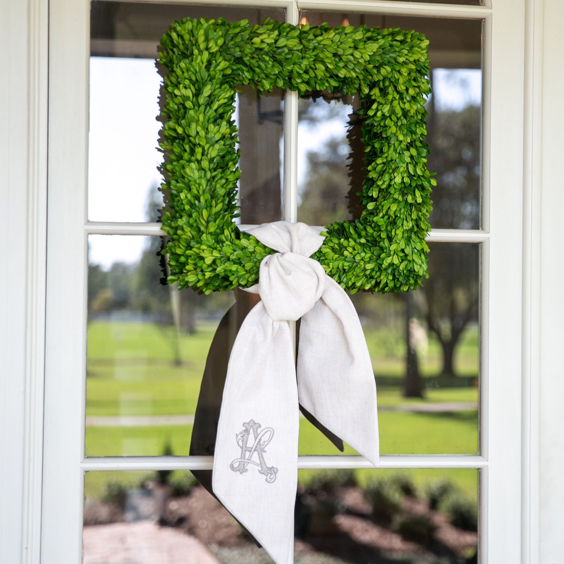 Orleans Monogrammed Wreath Sash – Frill Seekers Gifts