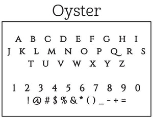 Oyster Return Address Round Self-Inking Stamper or Embosser