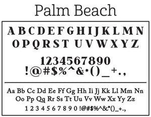 Palm Beach Family Name with Elephants Round Self-Inking Stamper or Embosser
