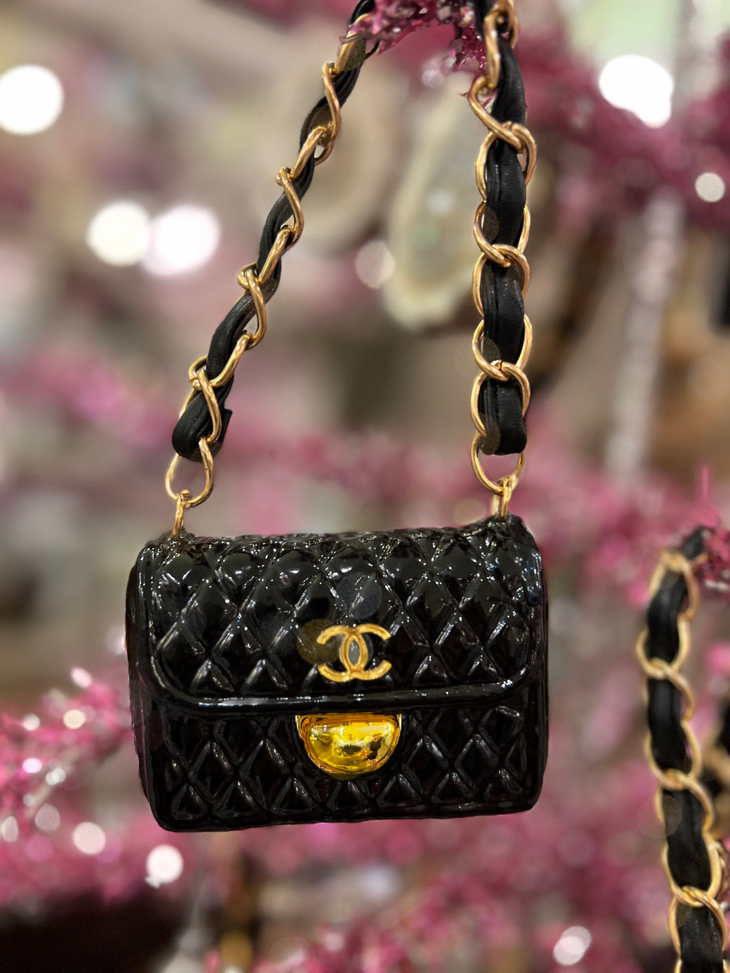 Personalized Luxury Handbag Brown Christmas Ornament