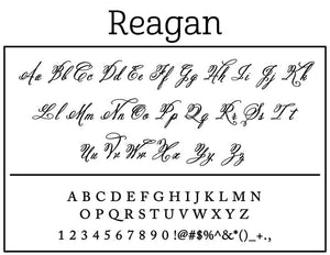 Reagan Couples Rectangle Self-Inking Stamper or Hand Stamp