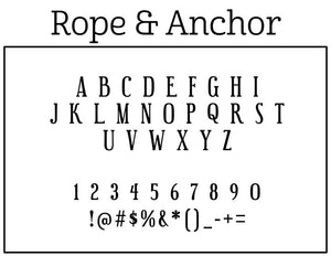 Rope & Anchor Couples Round Self-Inking Stamper or Embosser