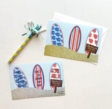 Surf Boards Paddle Board YOLO BOTE on The Beach Party Invitations
