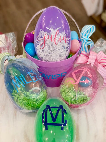 Large Personalized, Plastic Easter Egg