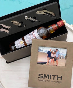 Trist Collection Wine/Champagne/Liquor Bottle Box - FREE ENGRAVING