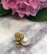 Reversible Pearl Engraved Earrings