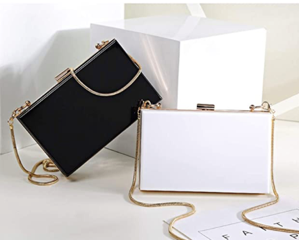 Personalized Mrs. Box Clutch Crossbody Bag