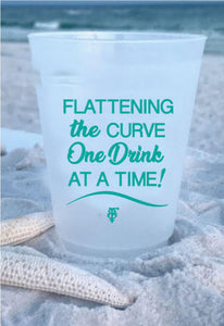 "Flatten the Curve" Quarantine Shatterproof Cups, 16oz